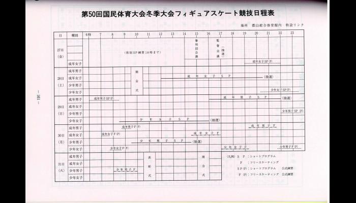 第50回国民体育大会冬季大会スケート競技会・アイスホッケー競技会プログラム6