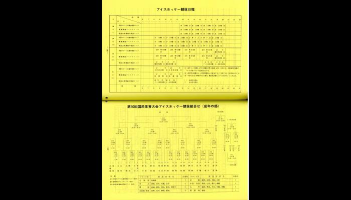 第50回国民体育大会冬季大会スケート競技会・アイスホッケー競技会プログラム7