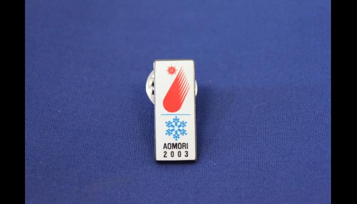 第5回アジア冬季競技大会　青森2003　記念ピンバッジ:長方形
