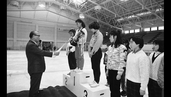 第36回全国高等学校スケート競技選手権大会　フィギュア女子表彰式