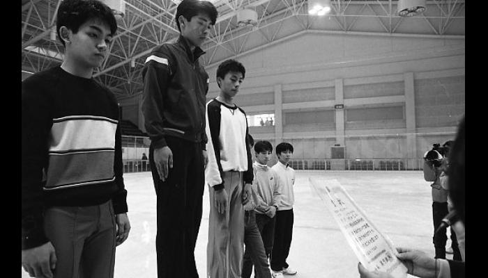 第40回全国高等学校スケート競技選手権大会　フィギュア男子表彰式