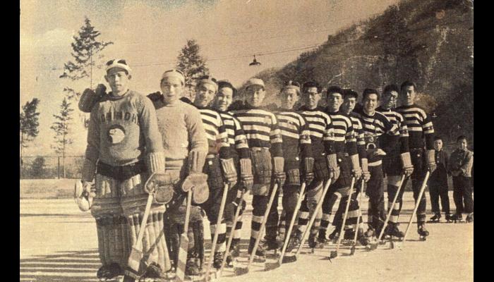 昭和20年代の八戸のアイスホッケー選手たち