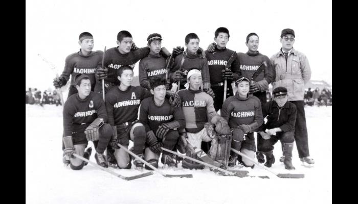 第7回国民体育大会冬季大会アイスホッケー競技会　青森県代表選手たち