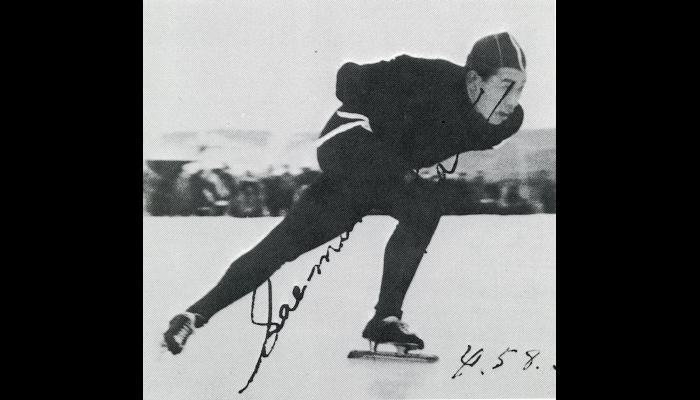 第28回日本学生氷上競技選手権大会・スピードスケート競技10000ｍで優勝した加藤選手　