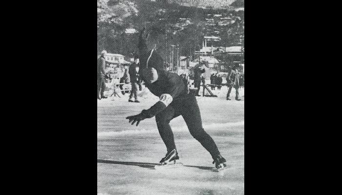 第35回日本学生氷上競技選手権大会・スピードスケート競技女子500ｍで大会新を記録した鷹野靖子選手