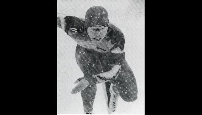 第67回日本学生氷上競技選手権大会・スピードスケート競技男子500ｍで優勝した清水宏保選手