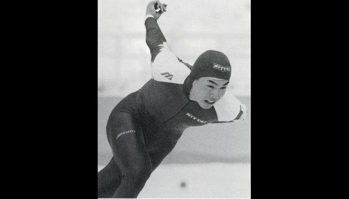 第67回日本学生氷上競技選手権大会・スピードスケート競技男子1500ｍで優勝した野明弘幸選手