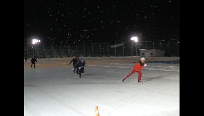 第65回八戸市総合体育大会冬季スケート競技会　スピードスケート競技　1