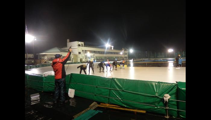 第68回八戸市総合体育大会冬季スケート競技会　スピードスケート競技　1
