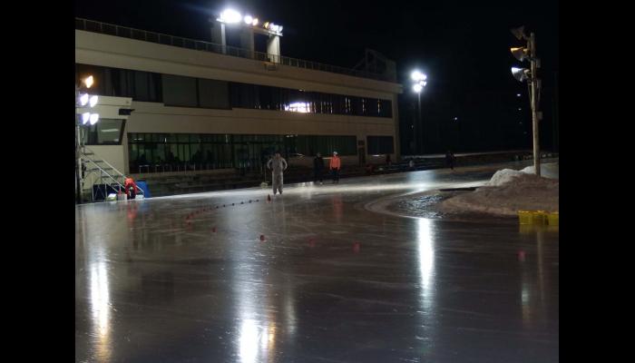 第69回八戸市総合体育大会冬季スケート競技会　スピードスケート競技　1