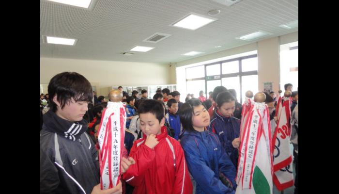 第33回青森県スポーツ少年団フェスティバルスケート競技会　開会式前
