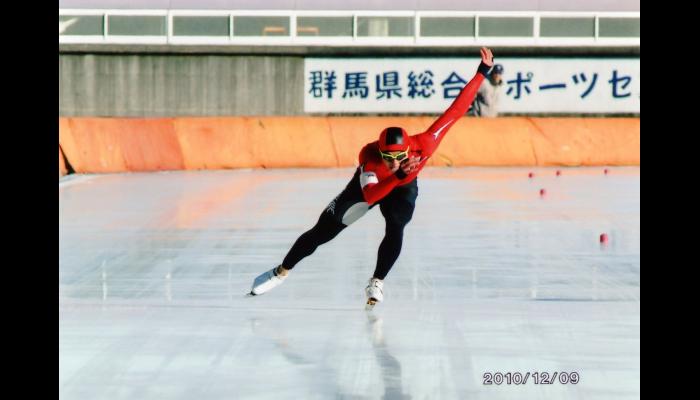 第30回全日本学生スピードスケートスプリント選手権大会に出場している池田選手