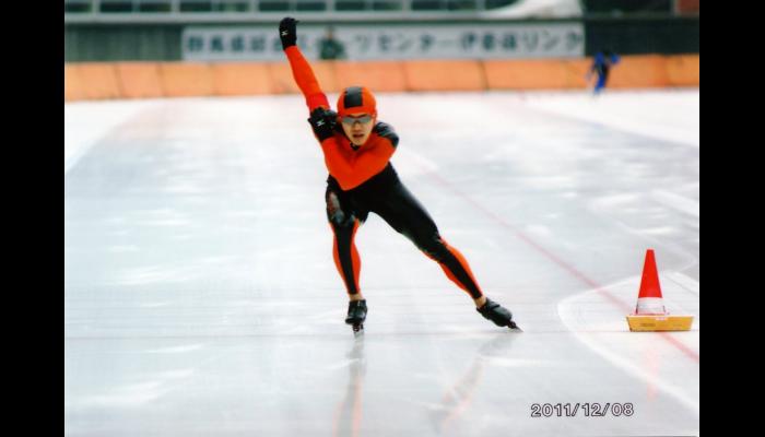 第31回全日本学生スピードスケート選手権大会に出場している吉本選手
