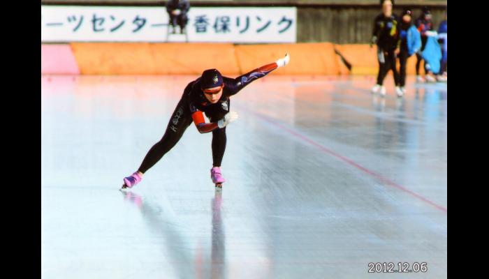 第32回全日本学生スピードスケート選手権大会に出場している村山選手
