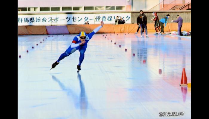 第32回全日本学生スピードスケートスプリント選手権大会に出場している木村選手