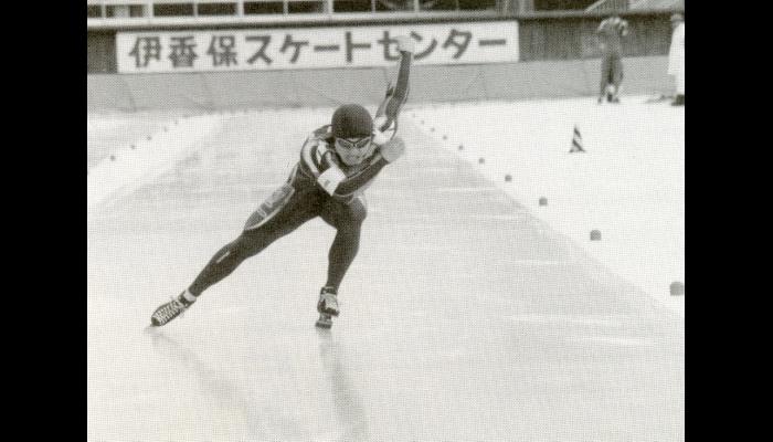 第17回全日本学生スピードスケート選手権大会に出場している加藤選手