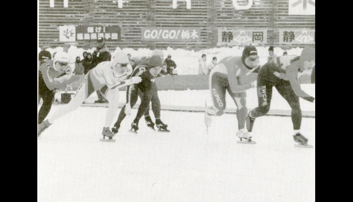第57回国民体育大会冬季大会スケート競技会（とかち青空国体）に出場している慶長選手