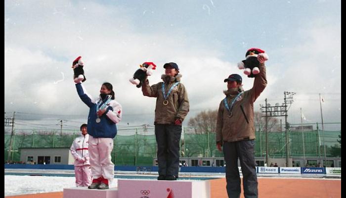 第5回アジア冬季競技大会　スピードスケート競技　表彰式