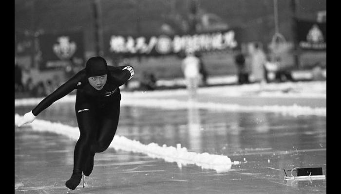 第36回全国高等学校スケート競技選手権大会スピードスケート競技のようす